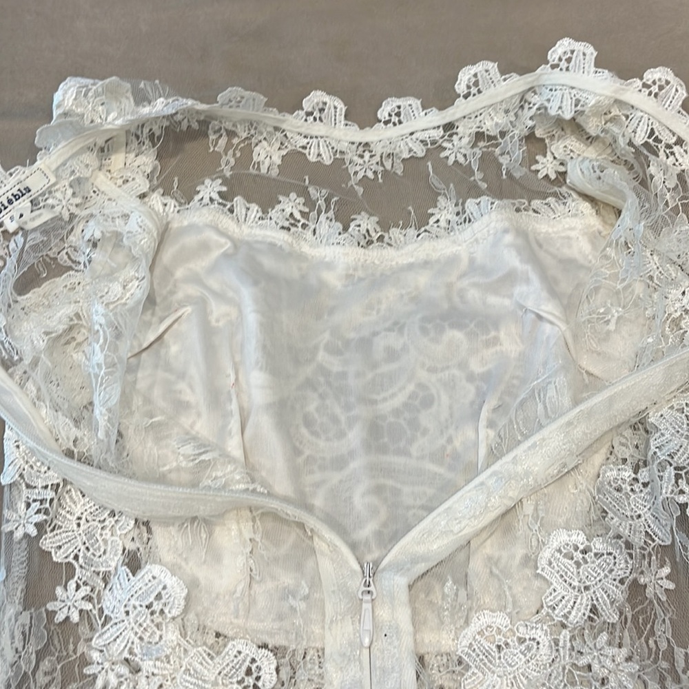 Soieblu White Lace Dress Size Small - Picture 9 of 9